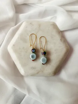 Plain |  Ceramic Beaded Earrings