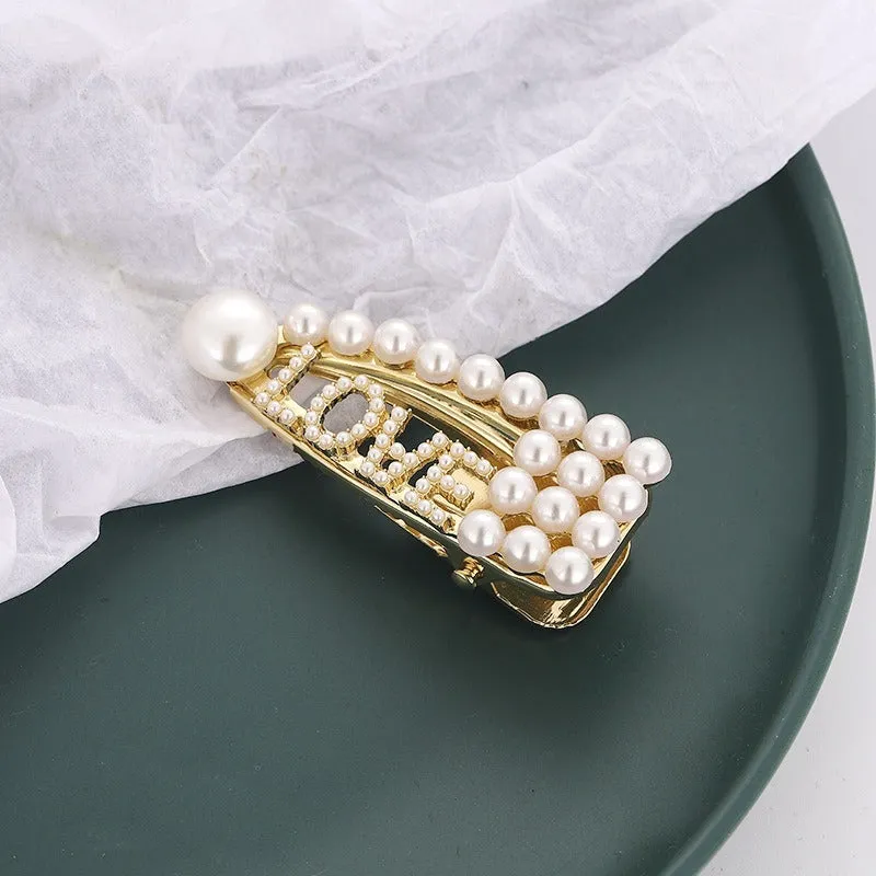 Premium Faux Crystal Pearl Hair Pin