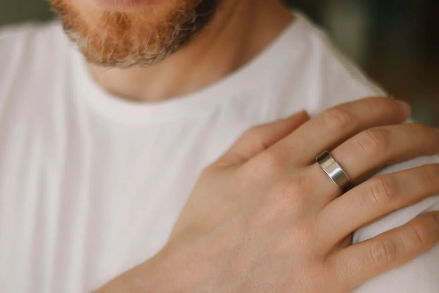 Ring for men, silver plain ring, men's ring, boyfriend gift for him, adjustable ring, wrapped ring, minimalist mens jewelry, stacking ring