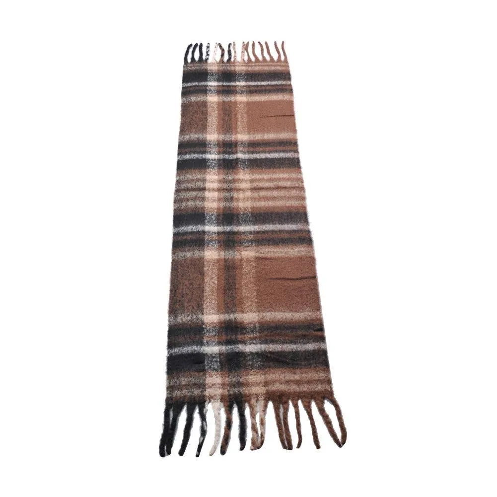 Shaun Multicolor Scarf: Black Brown