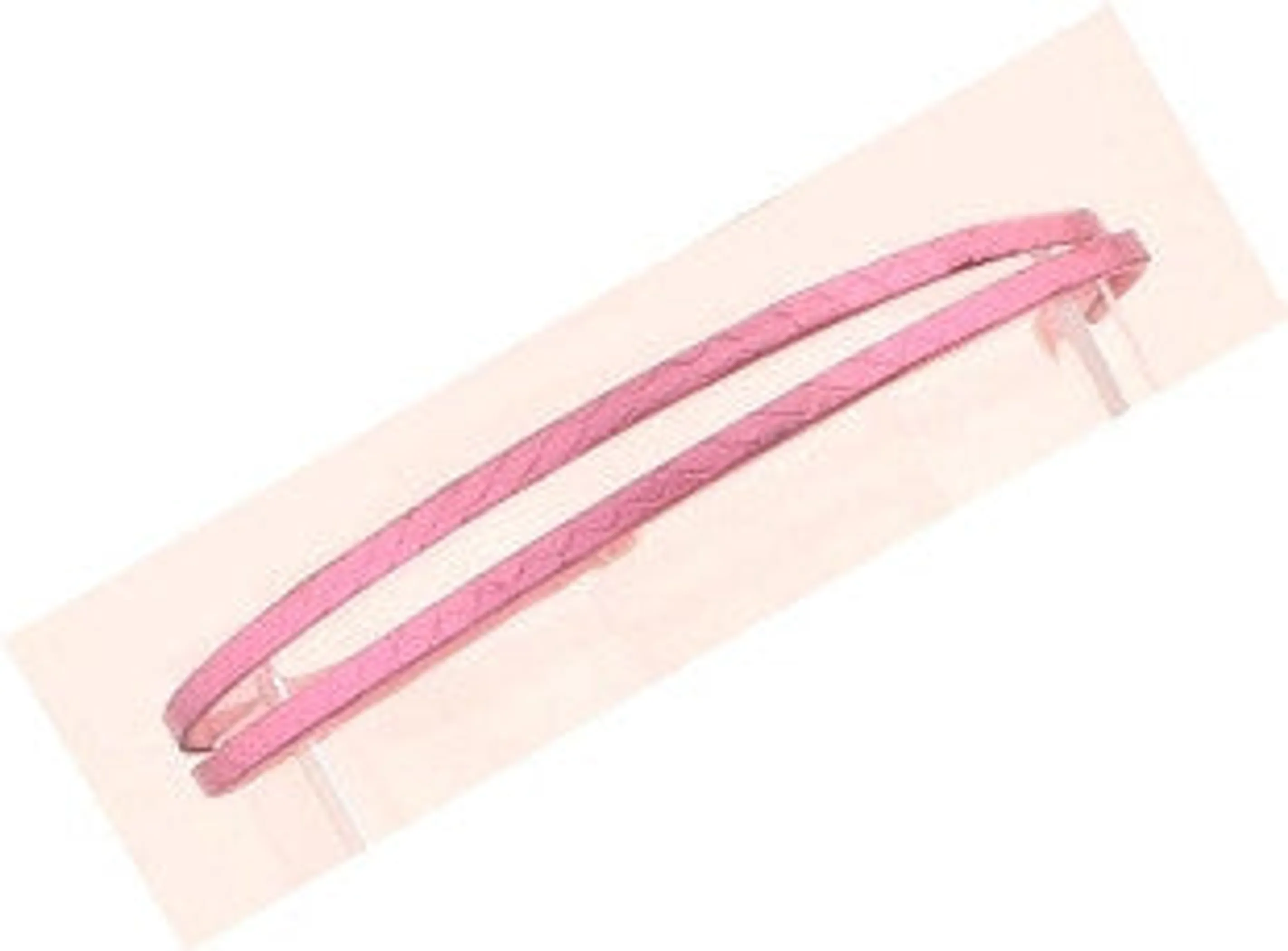 Twin Twisted Metallic Leather Headband (in Smoke and Pink) - Pack Of: 1