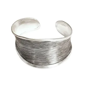 Women's Statement Wave Sterling Silver Cuff