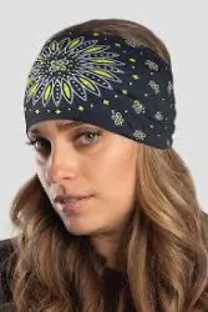 Yellow Sunrise Paisley Headband